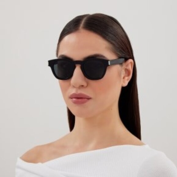 NEW SL746 001 SAINT LAURENT BLACK SUNGLASSES WOMEN EYEWEAR SL 746 001 - Picture 1 of 4